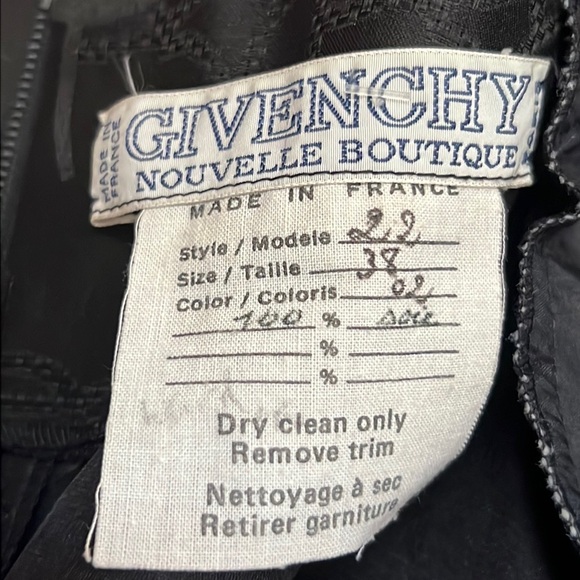 Givenchy Nouvelle Botique Made in France Avant Gard Black Silk Dress - Picture 2 of 14
